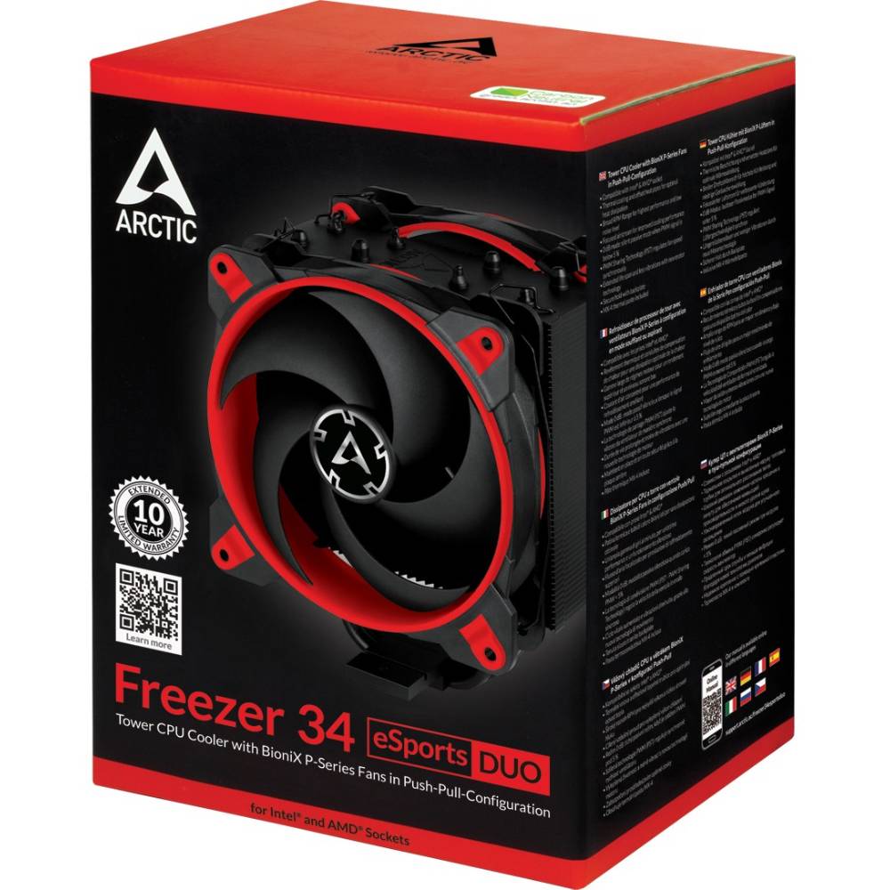 Покупка Кулер процесорний ARCTIC Freezer 34 eSports DUO Red (ACFRE00060A)