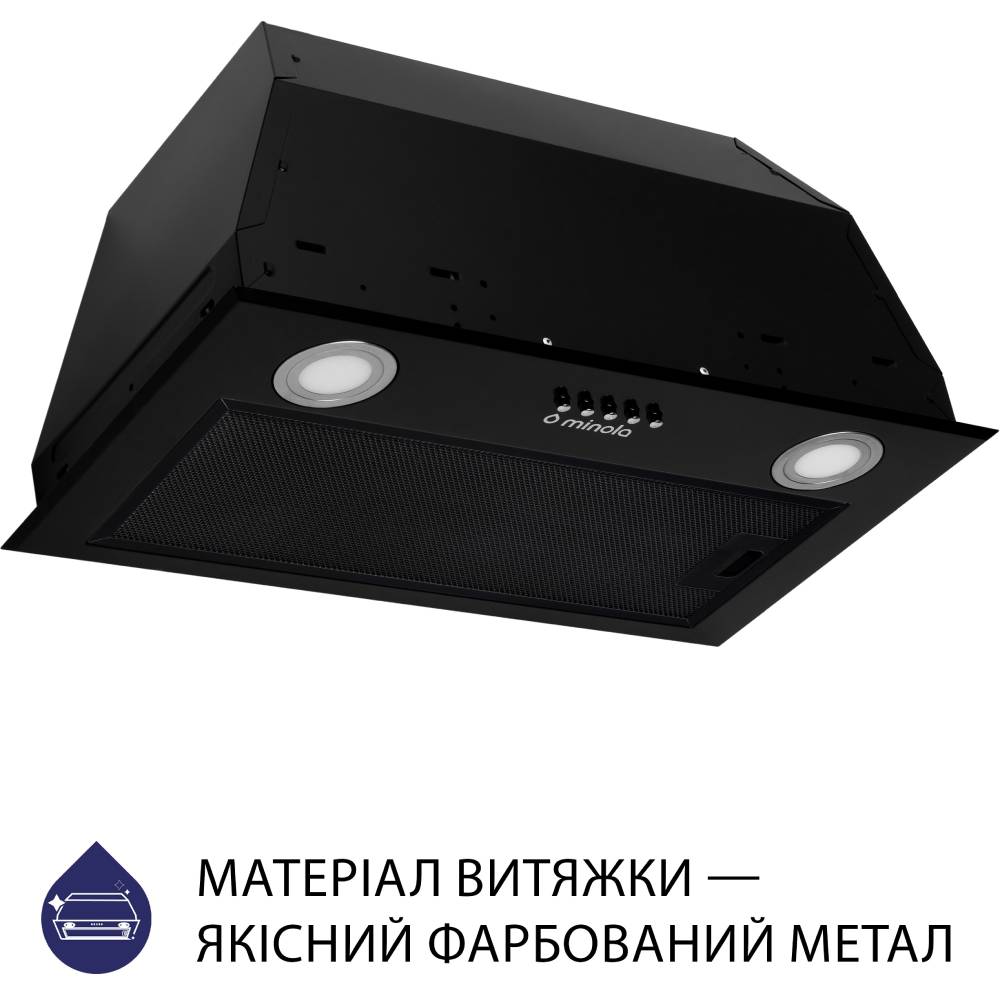 Зовнішній вигляд Витяжка MINOLA HBI 5622 BLF 1000 LED