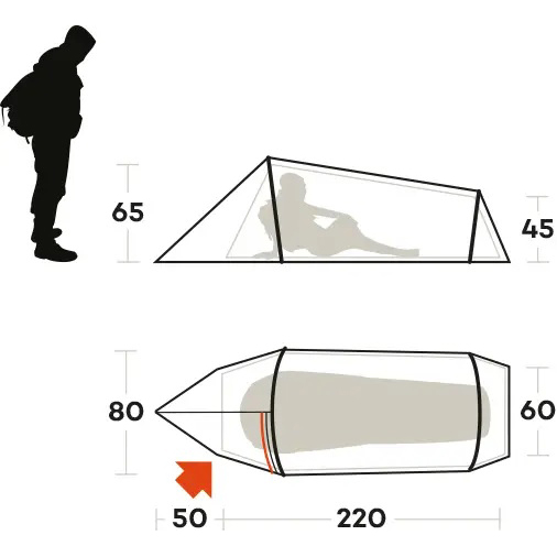 Намет FERRINO Sling 1 Sand (99122NSS) Призначення намет