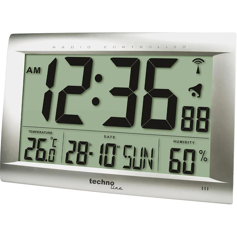 Настінний годинник TECHNOLINE WS8009 Silver (WS8009) Корпус Пластик