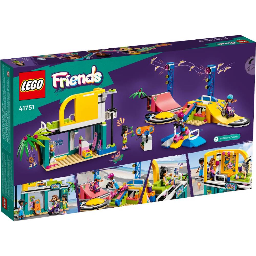 В интернет магазине Конструктор LEGO Friends Скейт-парк 431 деталь (41751)