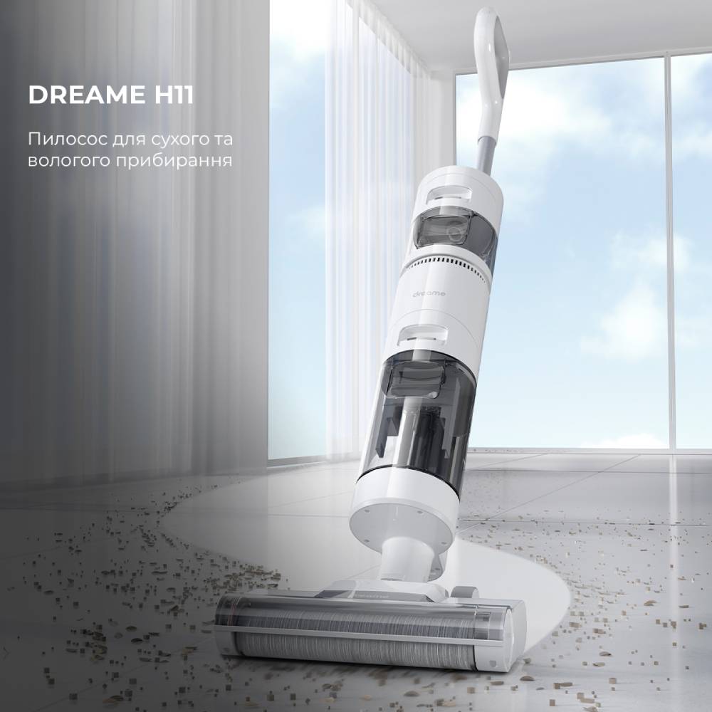 Пилосос DREAME Wet & Dry Vacuum Cleaner H11 (VWV7) Тип миючий