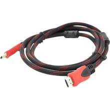 Кабель MERLION HDMI to HDMI 15.0m v1.4 OD-7.4mm Black/RED (YT-HDMI(M)/(M)NY/RD-15m)