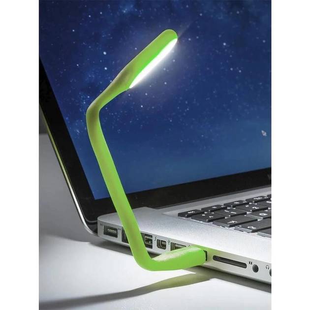 Лампа OPTIMA USB Flexible LED UL-001 2 шт Green (UL-001-GR2) Тип фонарик