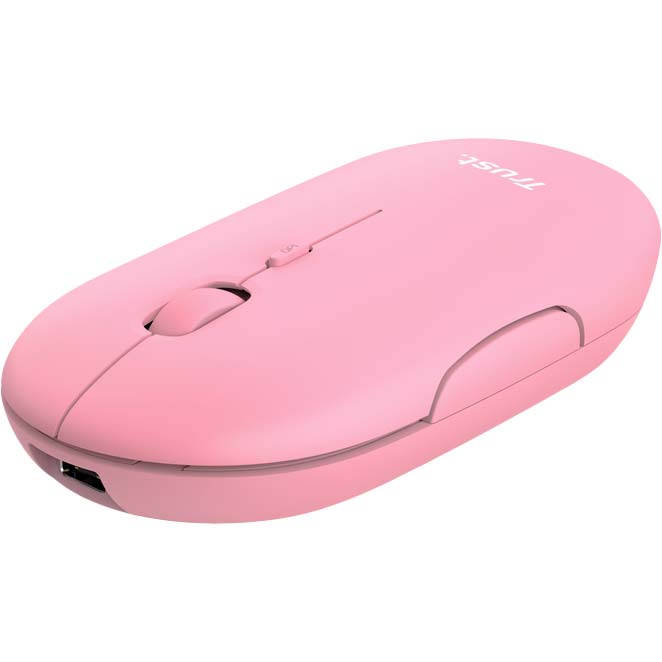 Миша TRUST Puck Rechargeable Ultra-Thin BT WL Silent Pink (24125_TRUST) Тип підключення бездротове