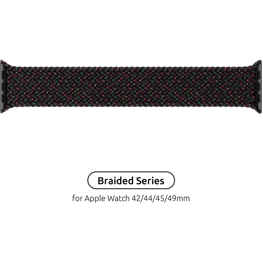 Ремешок ArmorStandart Braided Solo Loop для Apple Watch 42/44/45/49 мм Size 10 (172 мм) Black Unity (ARM64906) Совместимость по модели Apple Watch Series 3 42mm