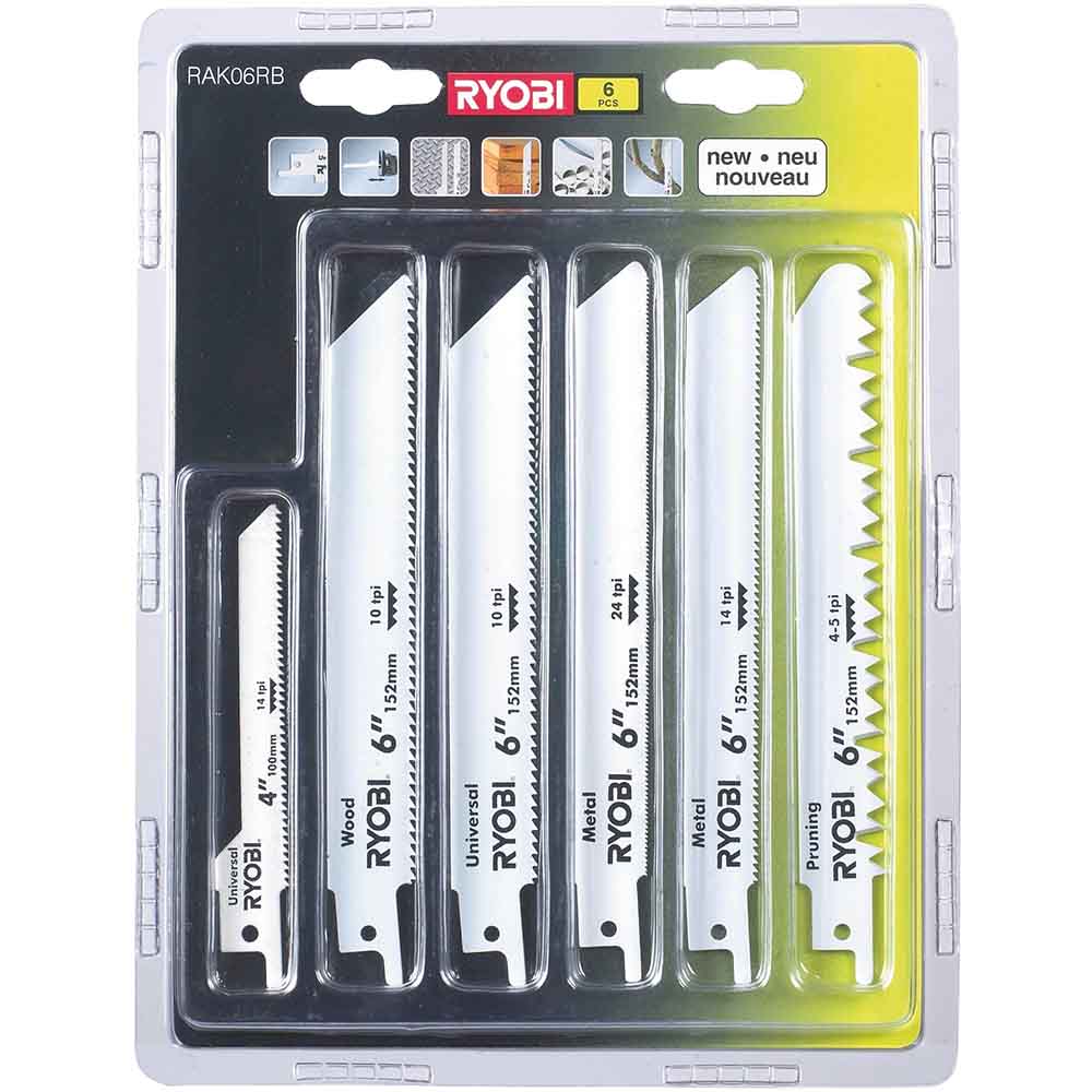 Набір пильних полотен RYOBI RAK06RB (5132002547) Тип пильне полотно