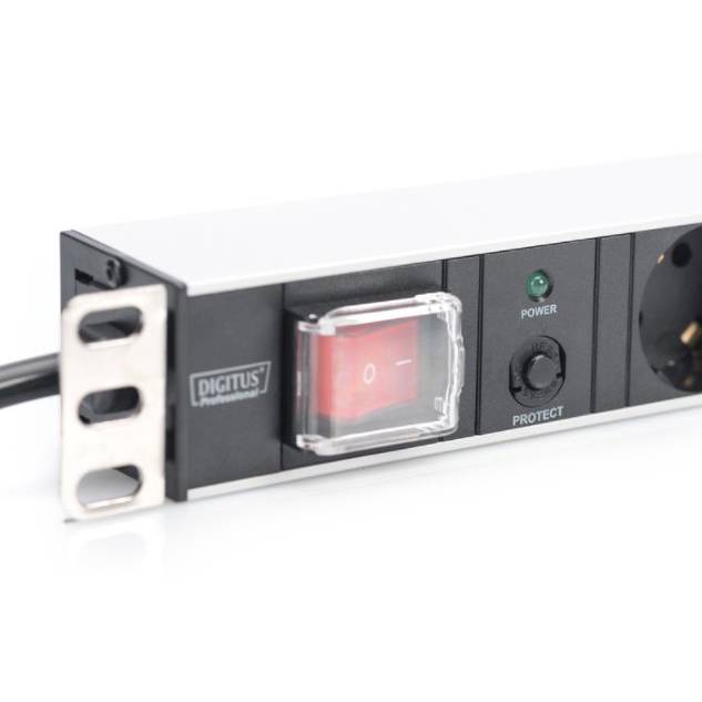 Сетевой фильтр DIGITUS 1U7xSchuko 7 розеток 2 м 16A Black (DN-95403) Тип сетевой фильтр