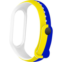 Ремінець ARMORSTANDART для Xiaomi Mi Band 4/3 Blue/Yellow (ARM65667)