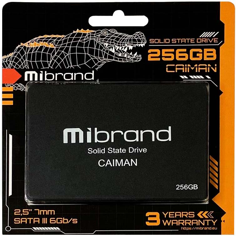 SSD накопитель Mibrand Caiman 256GB 2.5" SATAIII 3D NAND TLC Standard (MI2.5SSD/CA256GBST) Назначение жесткого диска для настольного компьютера