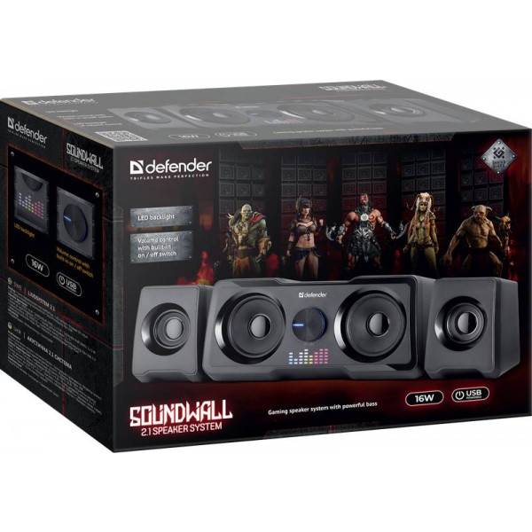 Акустична система DEFENDER Soundwall 16 W, 2.1 (65214) Тип акустики 2.1