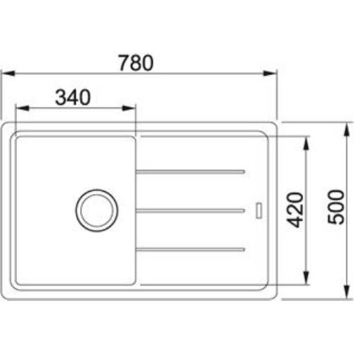 Мойка FRANKE Basis BFG 611-78 (114.0258.039) Материал гранит