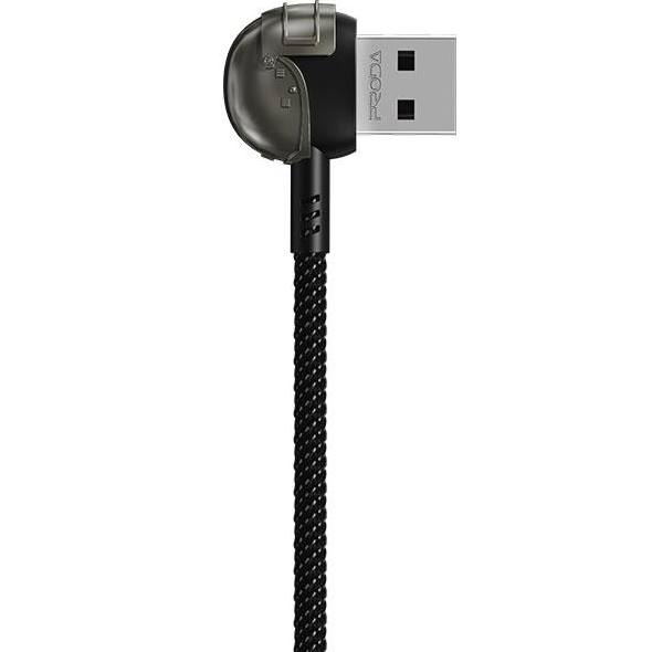Кабель PRODA PD-B42 micro-USB FC 3А Black (PD-B42m-BK)