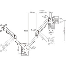 Кронштейн GEMBIRD MA-WA2-01