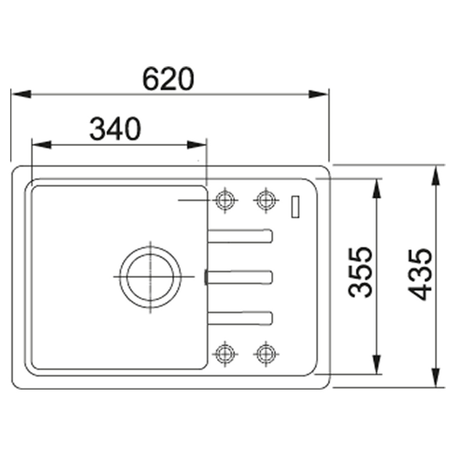 Мойка FRANKE Malta BSG 611-62 (114.0375.050) Материал фрагранит