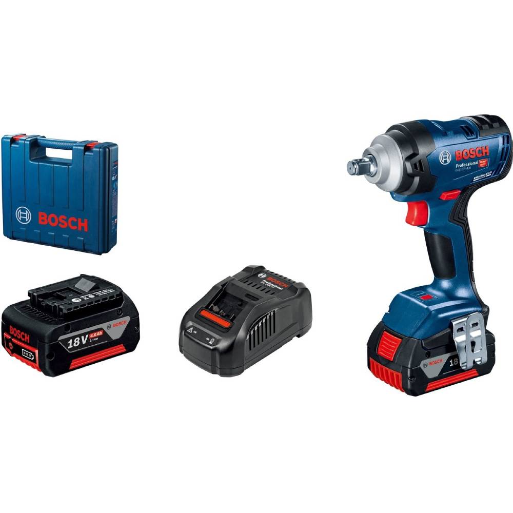 Гайковерт BOSCH Professional GDS 18V-400 18 В GBA 5 Аг (0.601.9K0.020) Тип живлення акумулятор