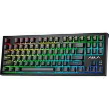 Клавиатура AULA F3032 Mechanical + 21 Yellow keys KRGD Brown EN/UA Black (6948391201740)