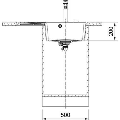 Миття FRANKE Centro 780 х 500 х 200 мм CNG 611-78 TL (114.0630.479) Форма прямокутна