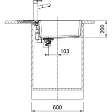 Миття FRANKE Centro 780 х 500 х 200 мм CNG 611-78 XL (114.0701.819)