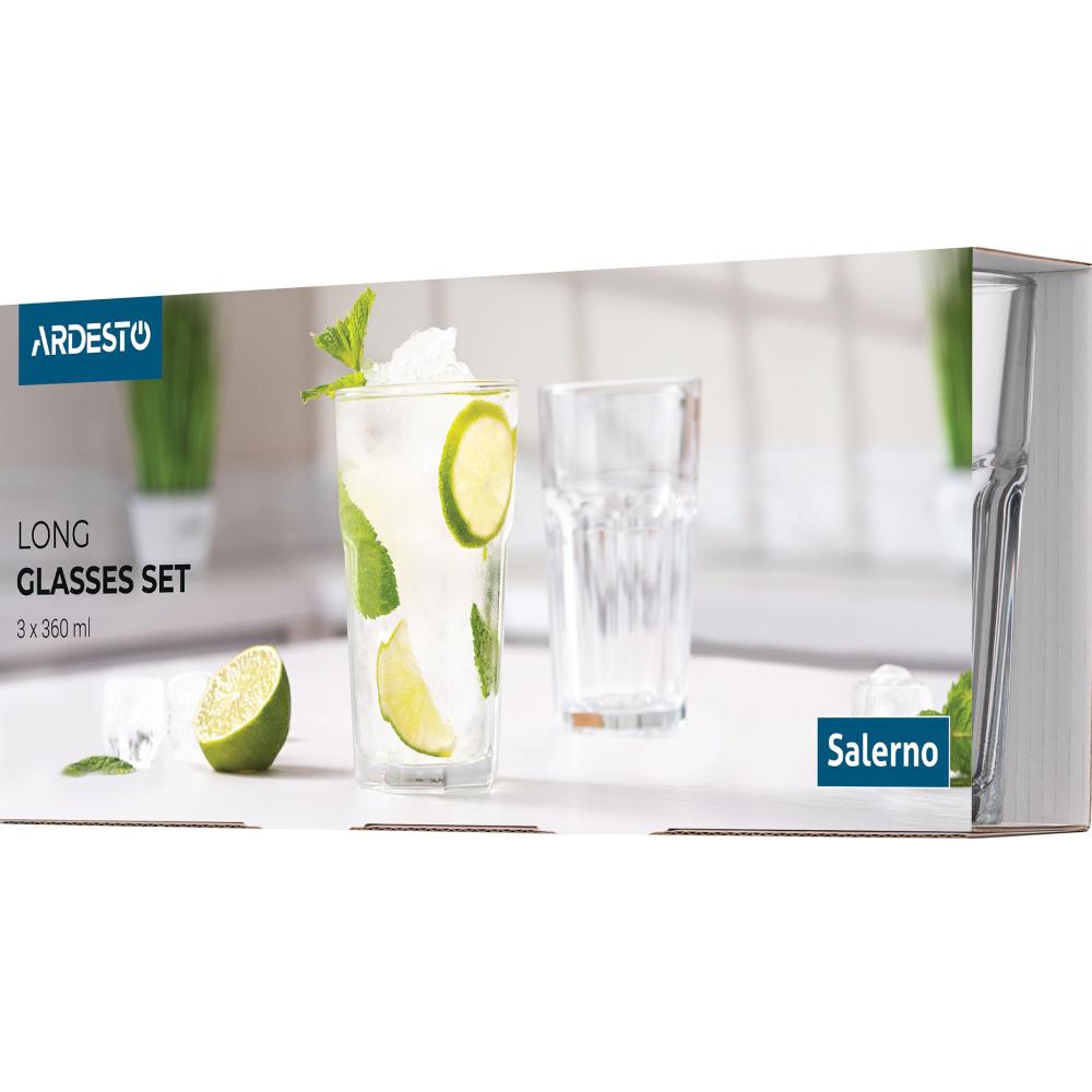 Набір склянок ARDESTO Salerno 360 мл 3 шт (AR2636LS) Призначення мохіто