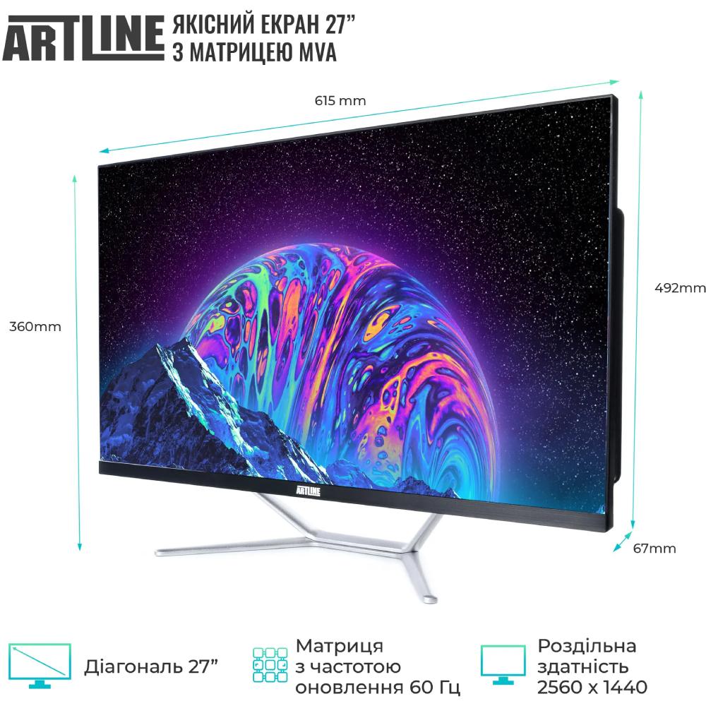 Моноблок ARTLINE Gaming G77v52 Роздільна здатність 2560 х 1440