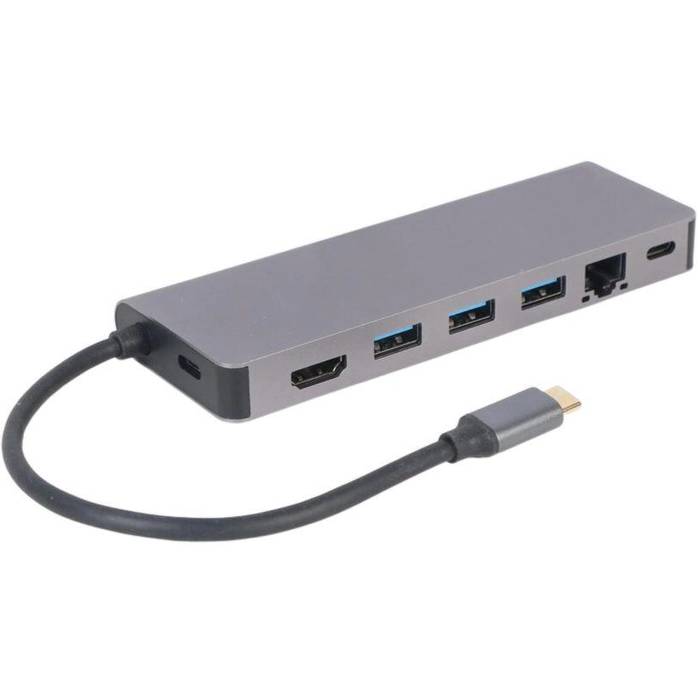Док-станция CABLEXPERT USB Type-C 5-in-1 (A-CM-COMBO5-05) Тип док-станция