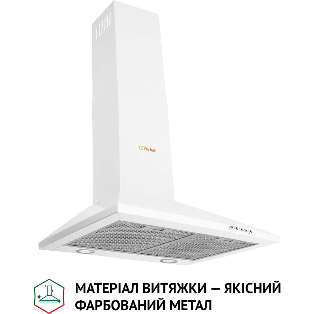 Витяжка PERFELLI K 6610 WH 1000 LED Тип купольна