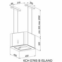 Витяжка KERNAU KCH 0745 B ISLAND