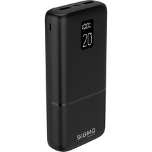 Powerbank SIGMA X-power SI20A2QL 20000 mAh Black