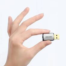 Звукова карта VENTION Audio USB - 1х3.5 мм jack 4pin Metal (CDLH0)