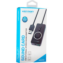 Звуковая карта VENTION Audio USB - 3х3.5 мм jack 0.15m Volume Control (CDRBB)