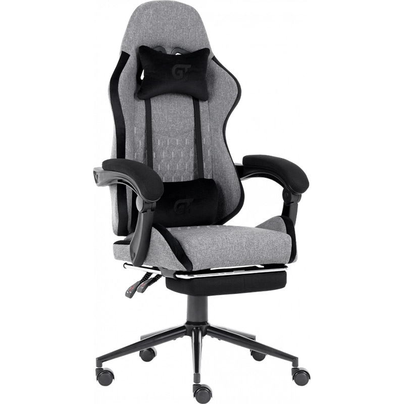 Кресло GT RACER X-2324 Fabric Gray/Black Suede Тип для геймера