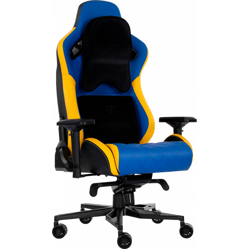 Крісло GT RACER X-0724 Blue/Yellow Тип для геймера