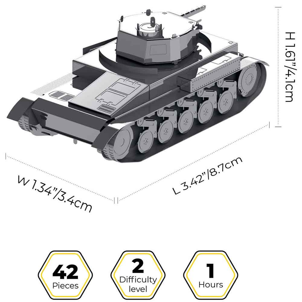 Конструктор METAL TIME Pz.Kpfw. II (MT060) Тип транспорта танк