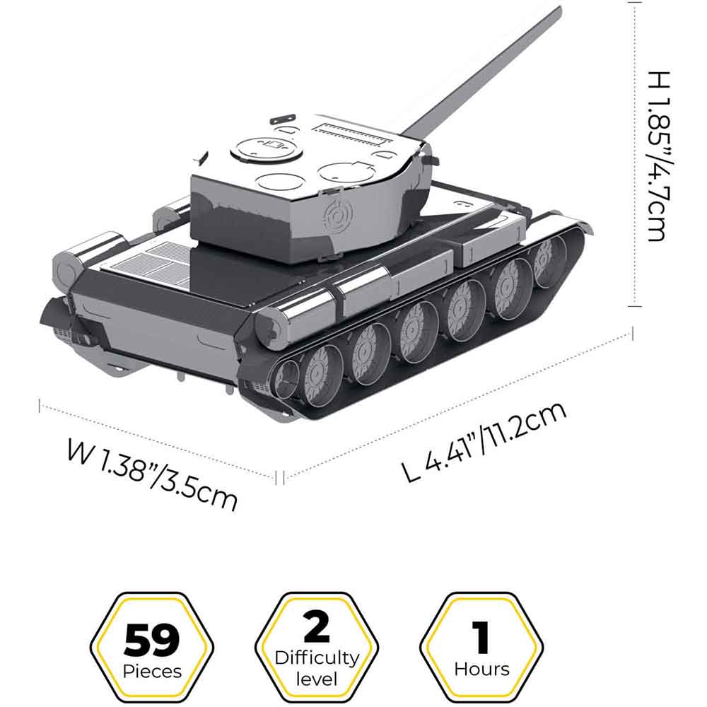 Конструктор METAL TIME T-44 (MT072) Тип наборы моделирования