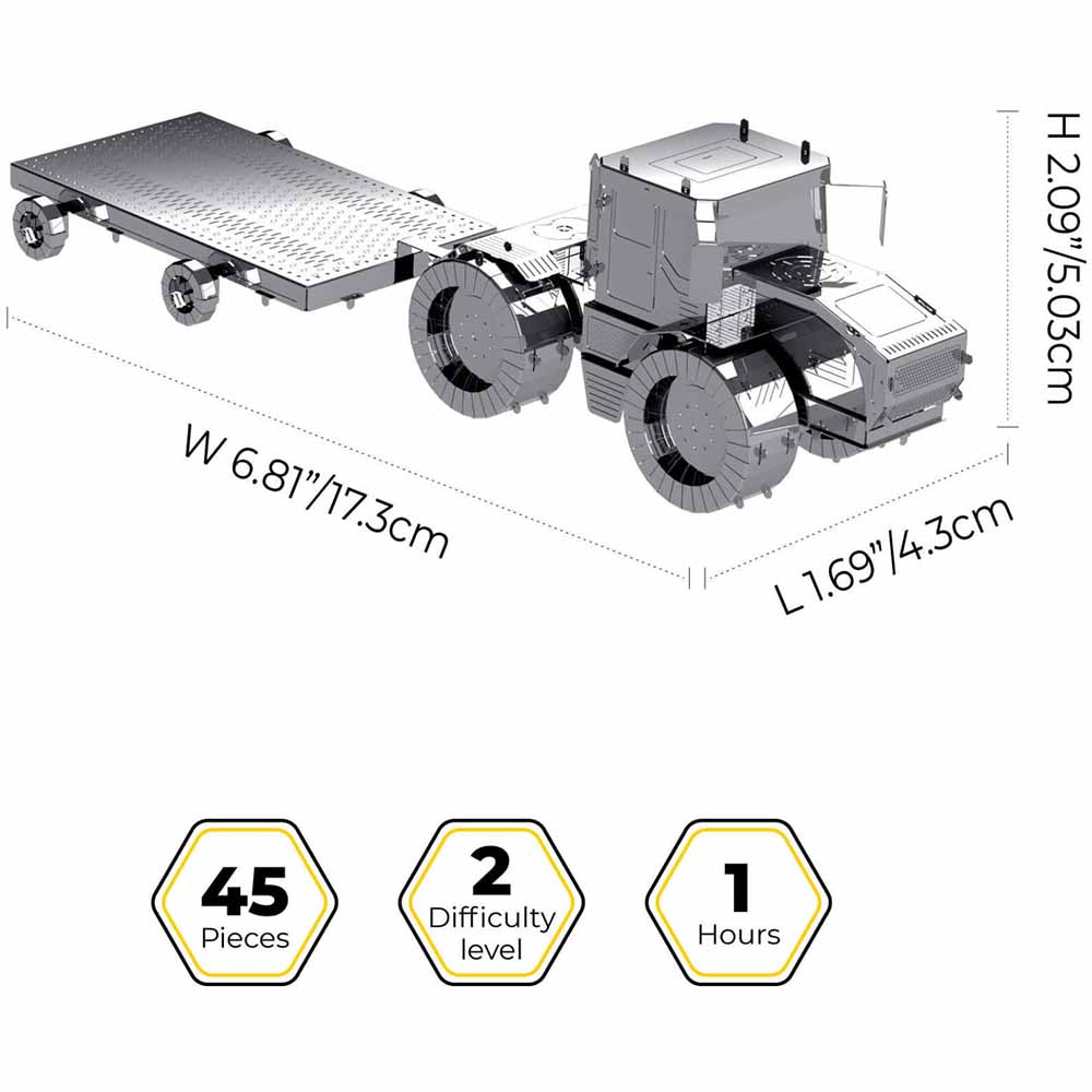 Конструктор METAL TIME Tractor Slobozhanets (MT074) Тип уникальные детали