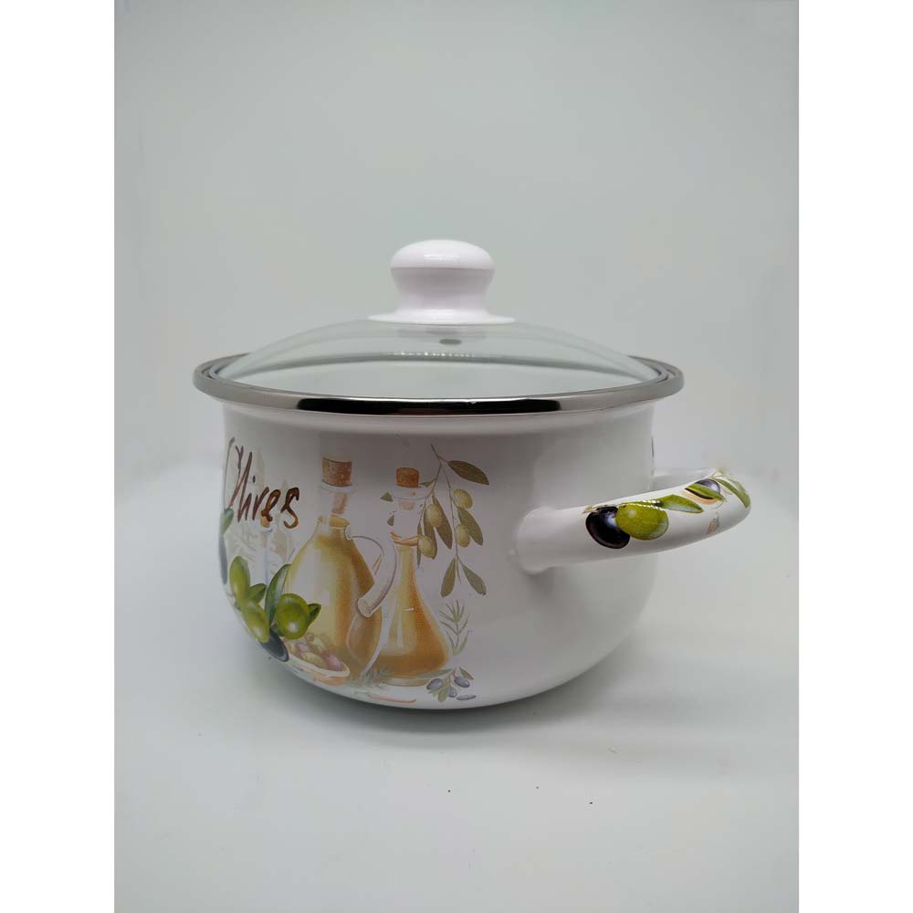 Каструля AURETI Оливки 2.5 л White (AU-702-18) Тип каструля