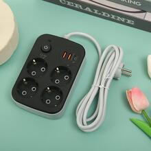 Сетевой фильтр XOKO SP-4-2-1 4 розетки 3 USB 2м Black (XK-SP-4-2-1-BK)
