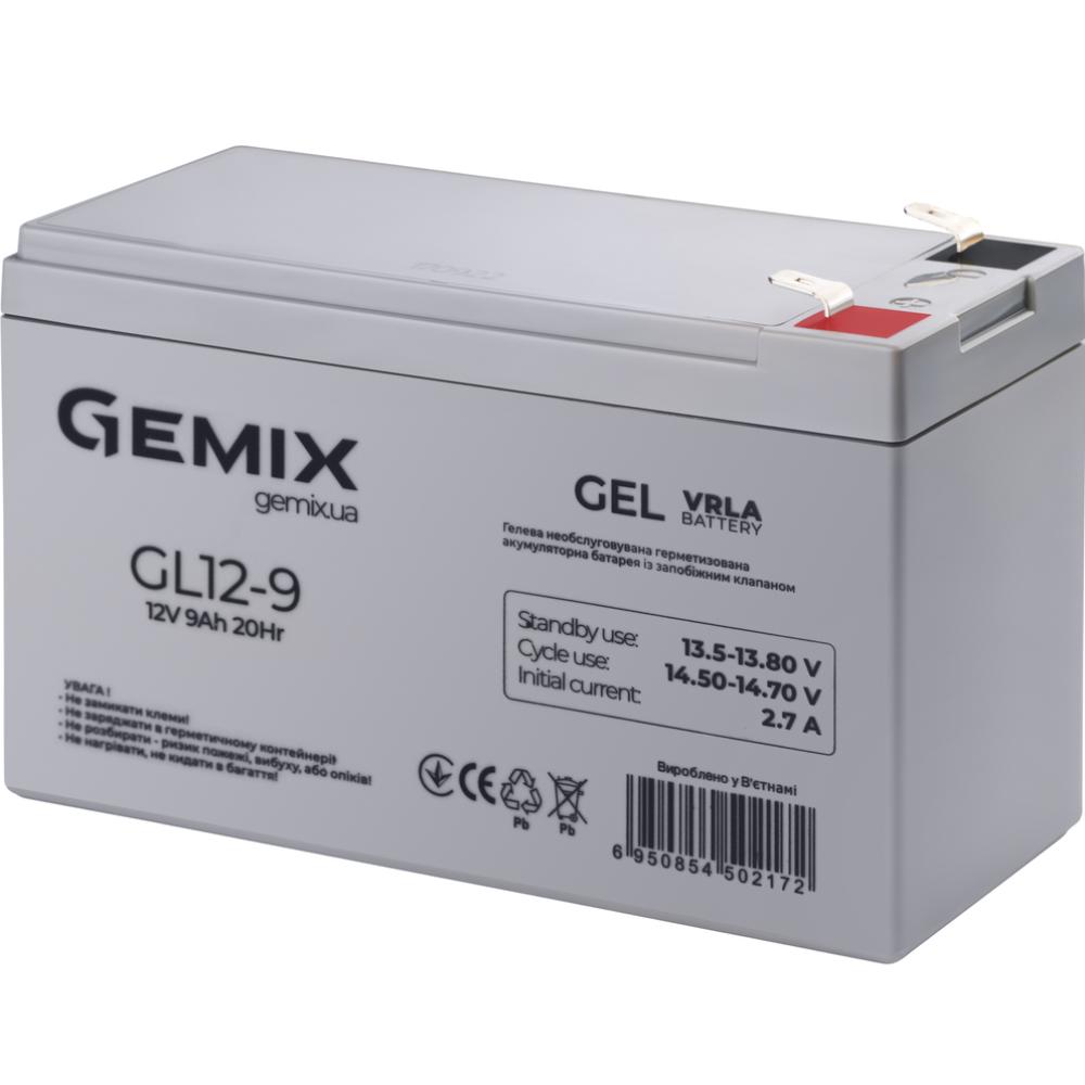 Акумулятор GEMIX GL12-9 Gel Ємність 9