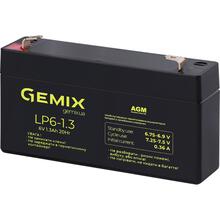 Акумулятор GEMIX 6V 1.3Ah AGM Black (LP6-1.3F1)