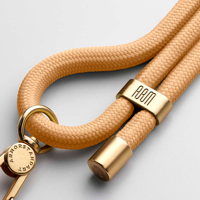 Ремешок для смартфона ARMORSTANDART Rope Gold Sand with White holder (ARM67200) Цвет оранжевый