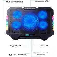 Підставка для ноутбука XOKO NST-051 RGB Black (XK-NST-051RGB-BK)