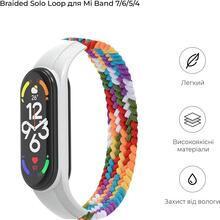 Ремешок ARMORSTANDART Braided Solo Loop для Xiaomi Mi Band 7/6/5/4 Pride Edition size L (ARM64939)
