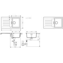 Мойка HANSGROHE S52 Gray Stone (43356290)