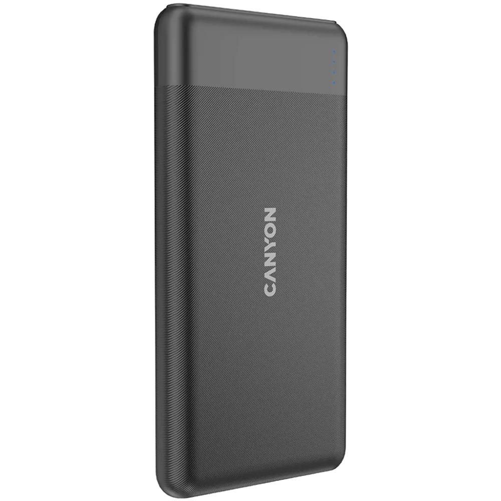 Powerbank CANYON 10000 mAh PB-109 Black (CNE-CPB1009B) Комплектація  кабель Type-C, Посібник користувача