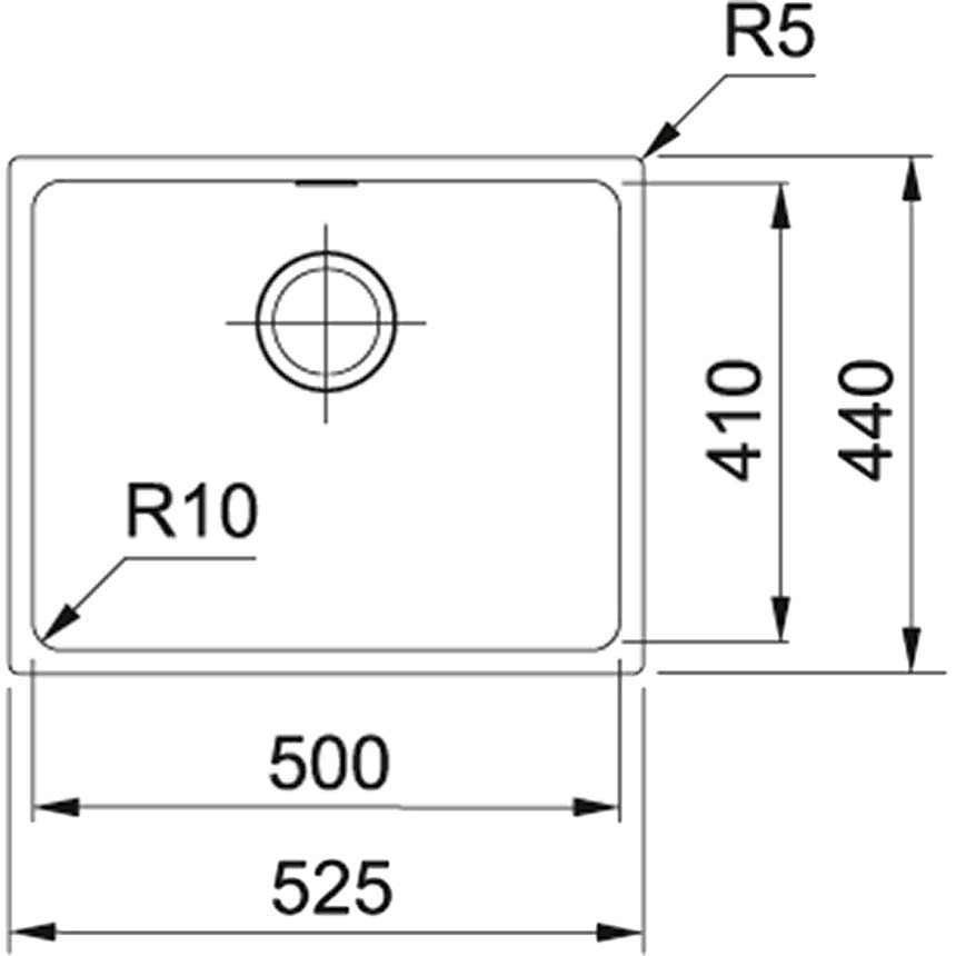 Мийка FRANKE Sirius SID 110-50 (144.0649.561) Матеріал тектонайт