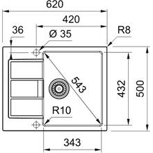 Мойка FRANKE Sirius 2.0 S2D 611-62 (143.0627.383)