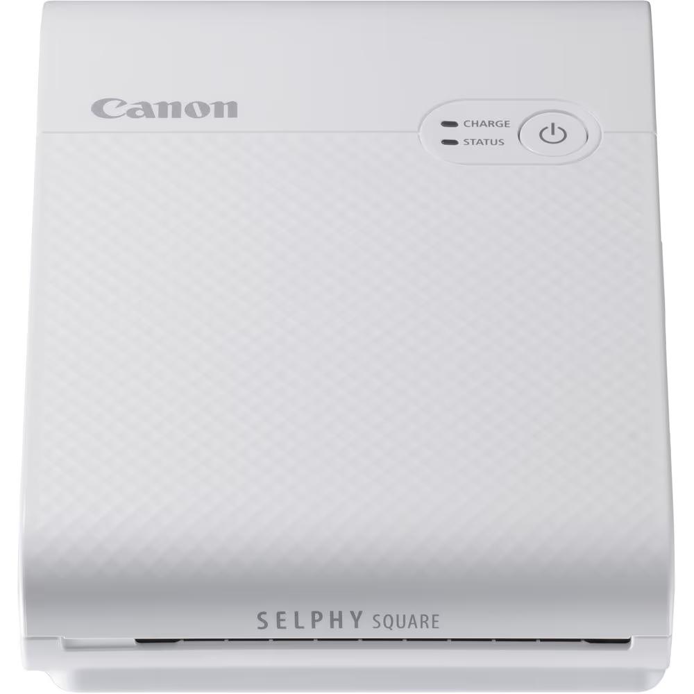 Фотопринтер CANON SELPHY Square QX10 White (4108C010) Дополнительные особенности максимальное разрешение печати 287х287 dpi; бумага для наклеек: 72 x 85 мм; область печати: 68 x 68 мм; до 20 листов печати без подзарядки