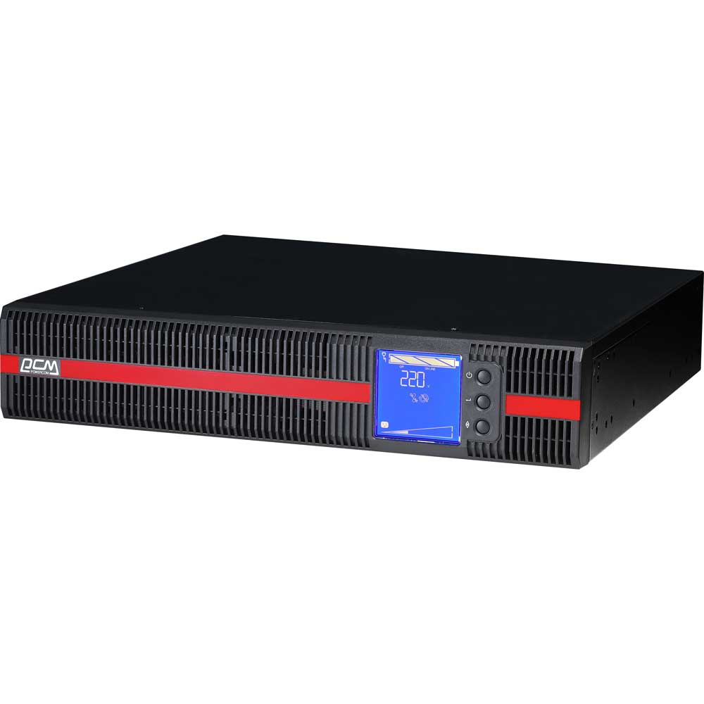 ДБЖ POWERCOM MRT-3000 Schuko 3000W online LCD Тип з подвійним перетворенням (on-line)