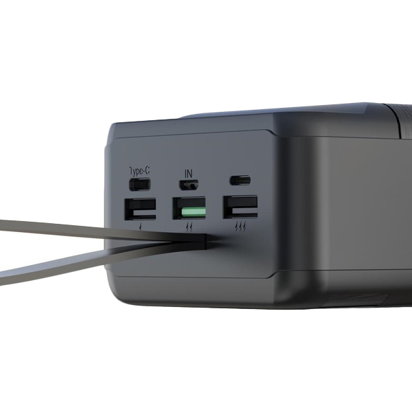 Powerbank XO PR156 30000 mAh 3-Input PD20W + QC22.5W with light Black (PR156_Black) Вхідний роз'єм micro-USB, USB Type-C, Lightning